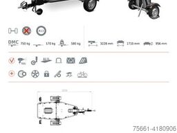 LORRIES MT-1 Motorradanhänger 750 kg absenkbar, Wippe