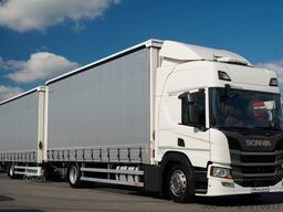 SCANIA P 280 / ZESTAW TANDEM / FIRANKA / 120 M3 / WECON
