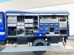 Iveco-Magirus 120-23 AW 4x4 Doka 120-23 AW 4x4 Doka, V8-Motor, Gerätewagen, Seilwinde