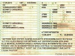 SCHMITZ CARGOBULL SCS / Liftachse