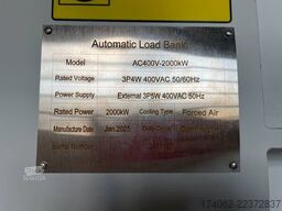  DPX Power Loadbank AC400V-2.000 kW - DPX-30028