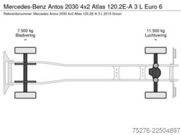 Mercedes-Benz Antos 2030 4x2 Atlas 120.2E-A 3 L Euro 6