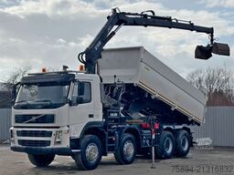 VOLVO FM 440 Kipper 5,60m * HIAB 166 B-3 HIDUO* 8x4