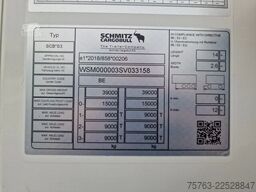 Schmitz Cargobull SCB*S3 Carrier Vector 1550 - ATP/FRC - Like new...