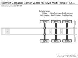 Schmitz Cargobull Carrier Vector HE19MT Multi Temp 2T Laadklep Li...