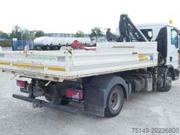 MAN 8.220 TGL BB, Hiab 055 BS-2, Greifer, AHK, Funk
