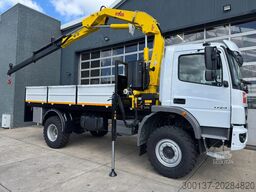 Mercedes-Benz Atego Atego 1725 4x4 Flatbed with Hyva HB120 Crane