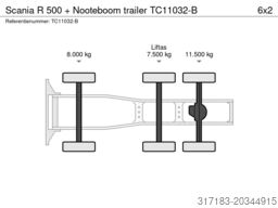 Scania R 500 + Nooteboom trailer