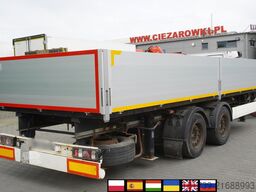 Krone construction trailer / Flatbed 18 pallet