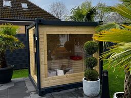 6 Fuß Gartensauna / Saunacontainer Holzsauna / Fass-Sauna
