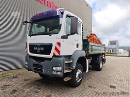 MAN TGS 18.400 4x4 Meiller 3 Seitenkipper Atlas 105...