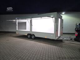 trailershop Verkaufsanhänger 620x220x230cm 3 Klappen