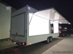 trailershop Verkaufsanhänger 620x220x230cm 3 Klappen