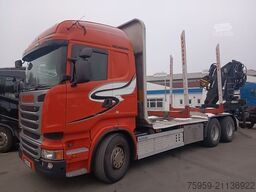 SCANIA R490 6x4 KESLA 2110Z Kran&Zange Stand/Klima14,9t