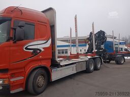 SCANIA R490 6x4 KESLA 2110Z Kran&Zange Stand/Klima14,9t
