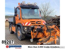 Unimog U 527 4x4, Kommunalhydraulik, Schmidt Mähgerät,