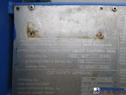Welfit Oddy Food tank container inox 25.9 m3 / 1 comp
