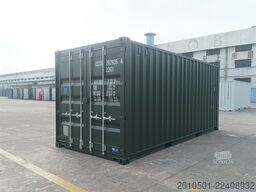 20 Fuß Seecontainer / Neucontainer / Moosgrün RAL 6005/ Materiallager