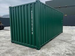20 Fuß Seecontainer / Neucontainer / Moosgrün RAL 6005/ Materiallager