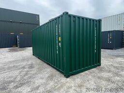 20 Fuß Seecontainer / Neucontainer / Moosgrün RAL 6005/ Materiallager