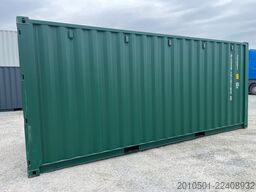 20 Fuß Seecontainer / Neucontainer / Moosgrün RAL 6005/ Materiallager