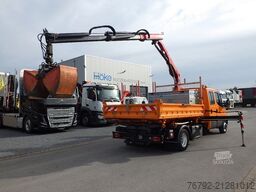 IVECO 70 C 18 DoKa/Kipper/Palfinger Kran/Greifer/2xAHK