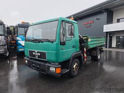 MAN 8.174 / E3 / Kipper Kran Greifer / 2X AHK