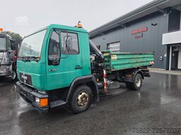 MAN 8.174 / E3 / Kipper Kran Greifer / 2X AHK