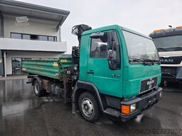 MAN 8.174 / E3 / Kipper Kran Greifer / 2X AHK