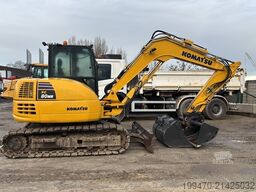 Komatsu PC80MR-5E0 with 3 excavator buckets