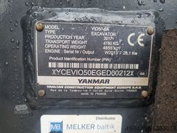 Yanmar VIO 50-6A with 3 excavator buckets