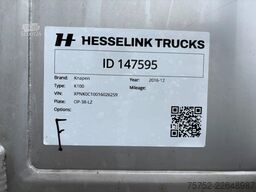 Knapen Trailers K100 96m3 Liftas Cargo Floor 10MM 2.5 year old!...