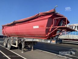 Semitrailer Tipper Steel half pipe body 91m³