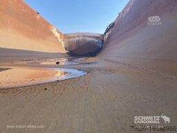 Semitrailer Tipper Steel half pipe body 91m³