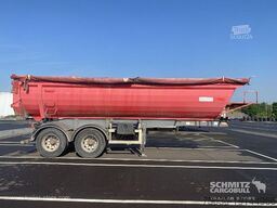 Semitrailer Tipper Steel half pipe body 91m³