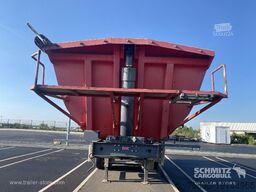 Semitrailer Tipper Steel half pipe body 91m³