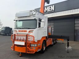 Scania R580 V8 R 580 LB 8x4 HMF 4020-K6 + JIB FJ 600-K4