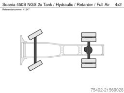 Scania 450S NGS 2x Tank / Hydraulic / Retarder / Full Air