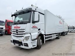 MERCEDES-BENZ Actros+Anhänger/1842L/Koffer/Durschlade/2XLBW/