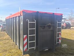 A1 Container -GEBRAUCHT- Normbehälter 30 m³ - Einflügeltür - Rollplane- RAL 9005 Tiefschwarz