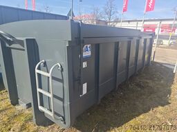 A1 Container Normbehälter 14 m³ - Schiebedeckel - Doppelflügeltür - RAL 7016 Anthrazitgrau