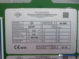 Feldbinder Powder tank alu 40 m3 + engine/compressor