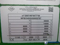 Feldbinder Powder tank alu 40 m3 + engine/compressor