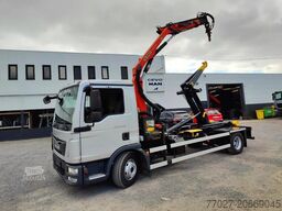 MAN TGL 12.250 Containersysteem Jimeca met kraan Pa...
