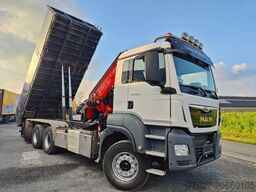 MAN Tridem 8x4 Euro6 Kipper Kraan Fassi F365