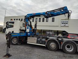 Scania P360 8x2 Tridem container Crane HIAB 244