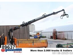  Abrollcontainer mit Kran Hiab 099E-3 HiDuo, Funk