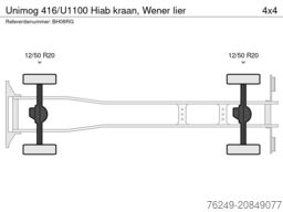 Unimog 416/U1100 Hiab kraan, Wener lier