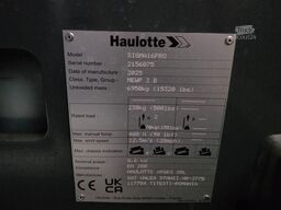 Haulotte SIGMA 16PRO NEW / UNUSED, Valid Inspection, *Guara