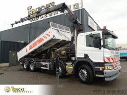 Scania P400 + 8x4 + HIAB CRANE + TIPPER